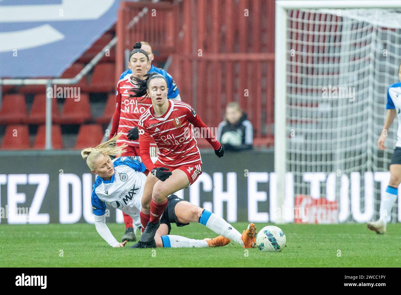 Liege, Belgium. 13th Jan, 2024. Loredana Humartus (3) of Standard