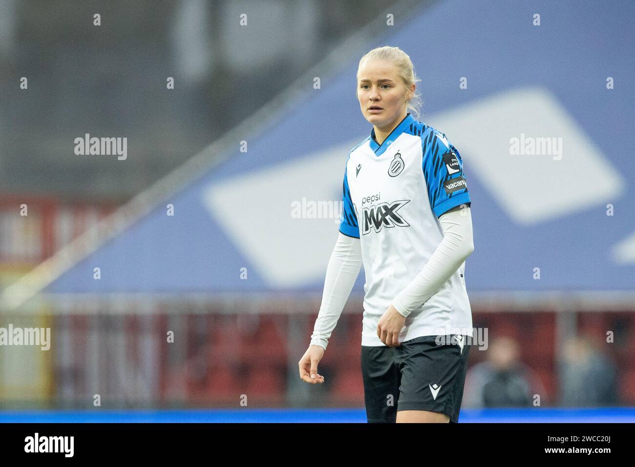Liege, Belgium. 13th Jan, 2024. Hanna Stenberg (9) of Club YLA pictured