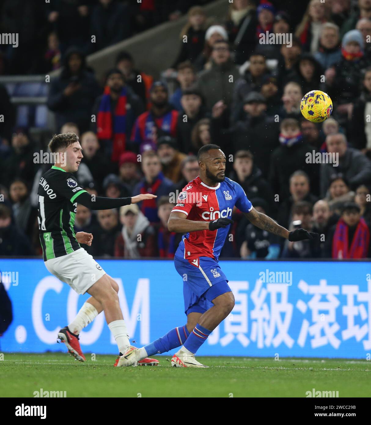GOAL 10, Jordan Ayew of Crystal Palace scores. Crystal Palace v Brighton & Hove Albion