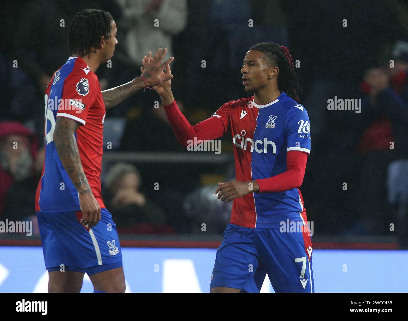 GOAL 3-1, Michael Olise of Crystal Palace goal celebration with Chris