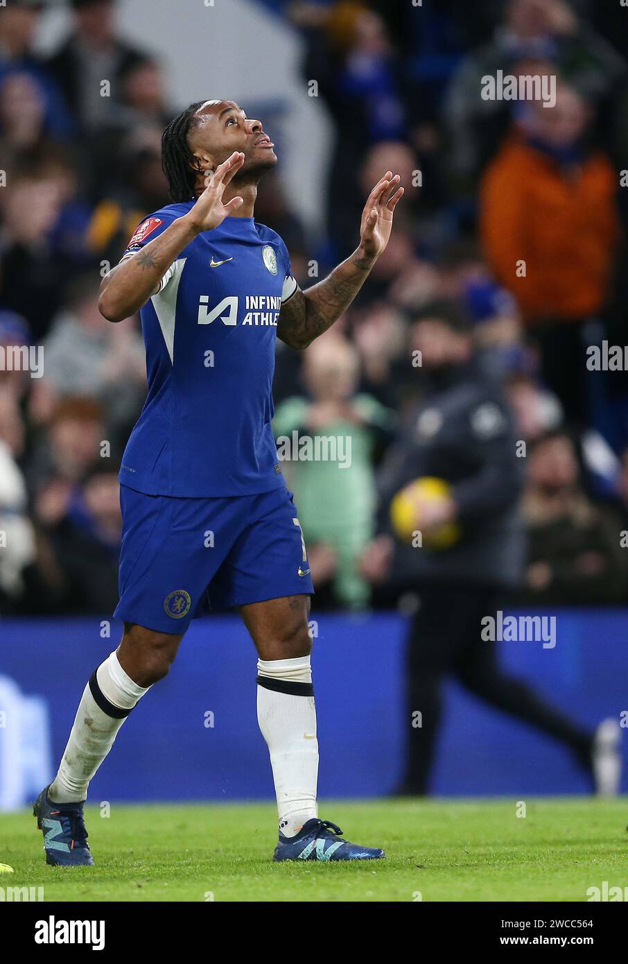 GOAL 30, Raheem Sterling of Chelsea goal celebration. Chelsea v