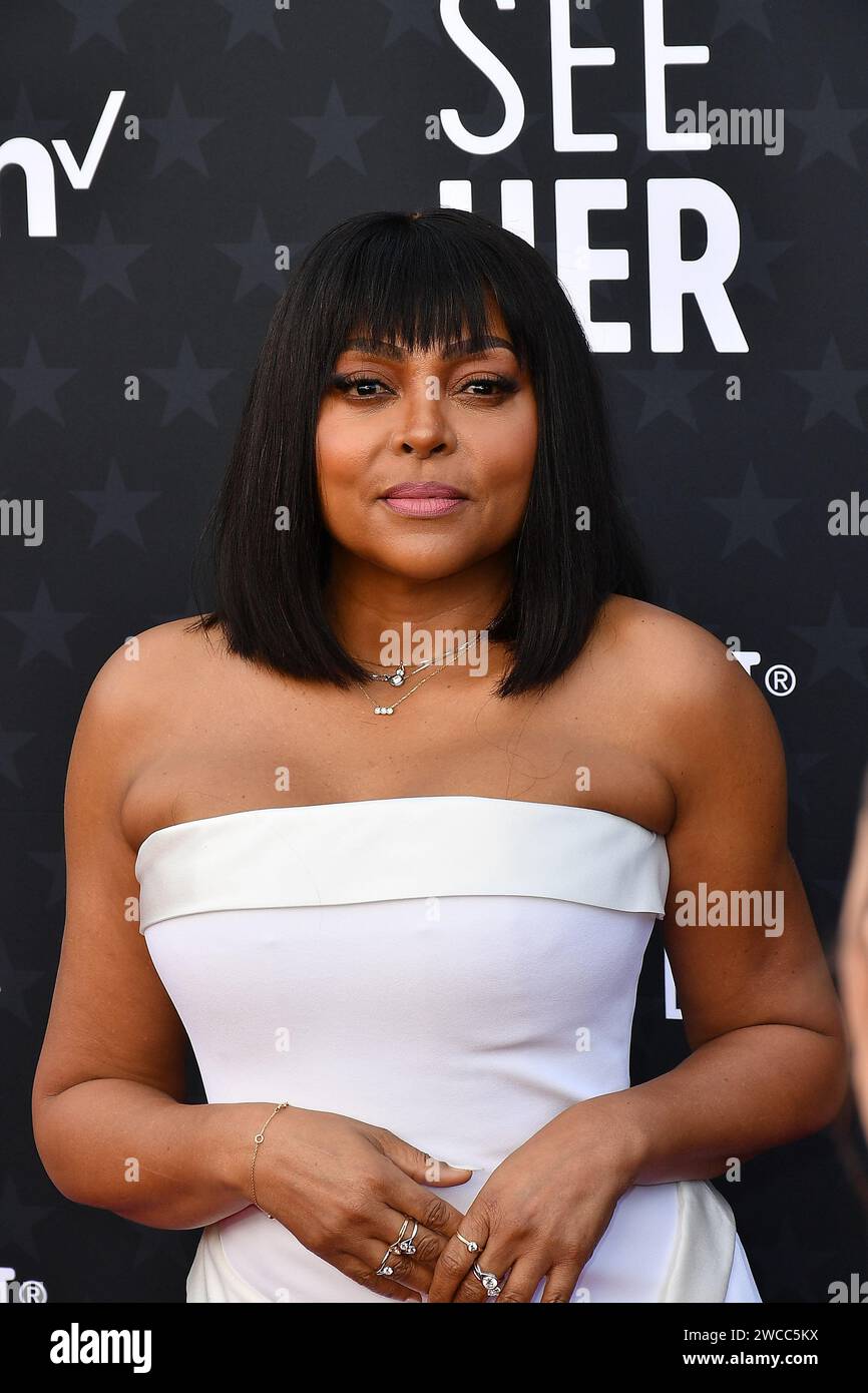 Santa Monica, California. January 14, 2024, Taraji P. Henson attends