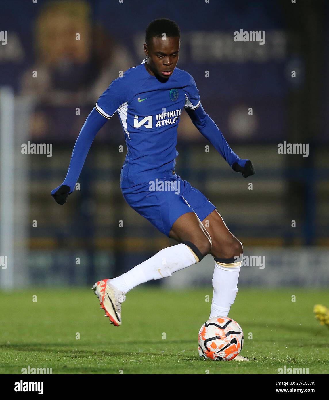 Tyrique George of Chelsea U21. - Chelsea U21 v Valencia U21, Premier Tyrique George of Chelsea U21. - Chelsea U21 v Valencia U21, Premier
