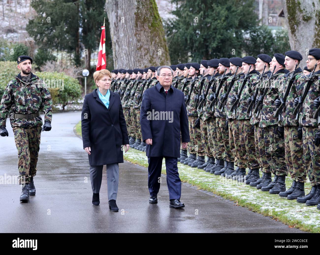 Bern, Switzerland. 15th Jan, 2024. Chinese Premier Li Qiang