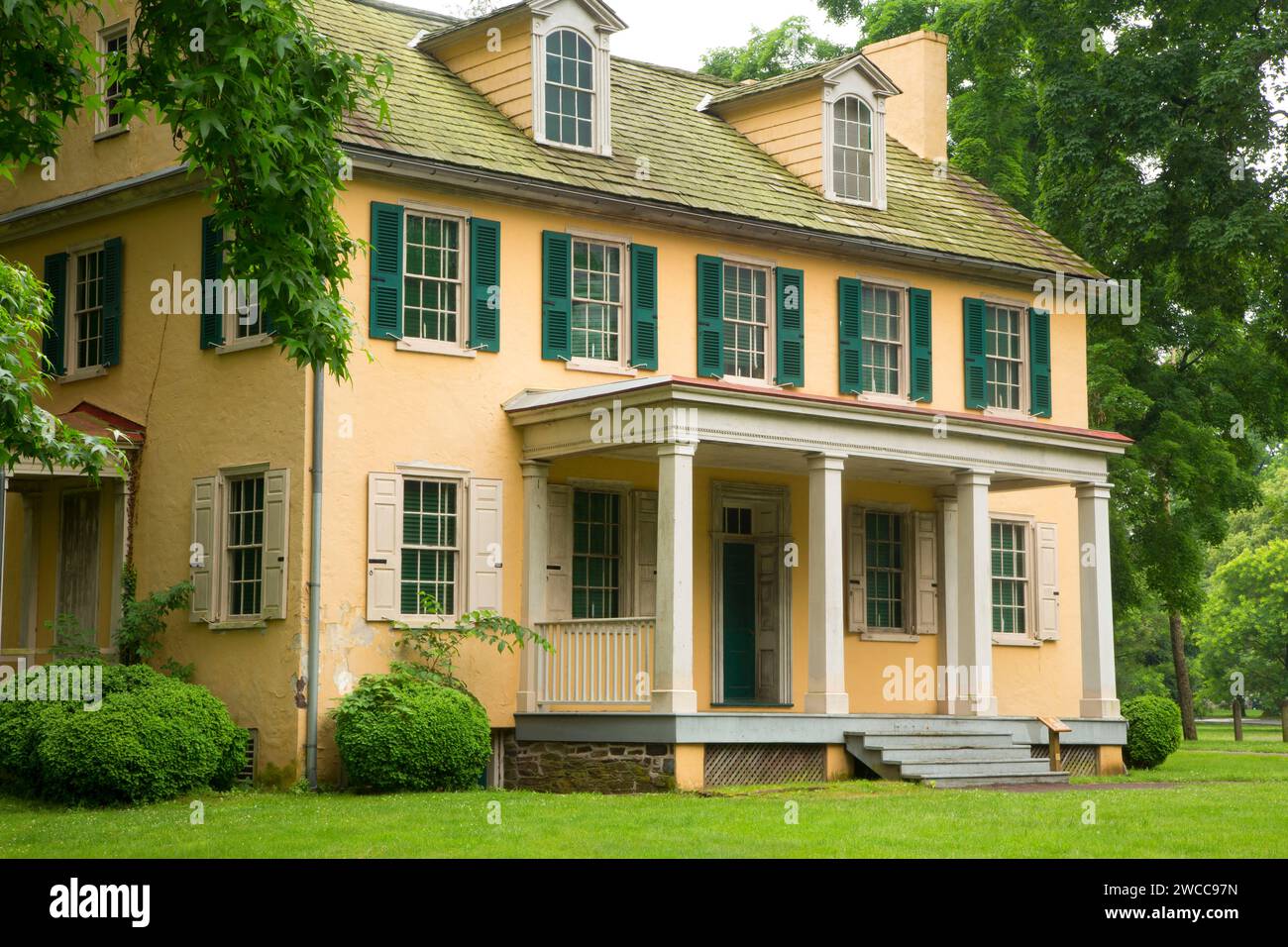 Mahlon K Taylor House, Washington Crossing Historic Park, Pennsylvania Stock Photo