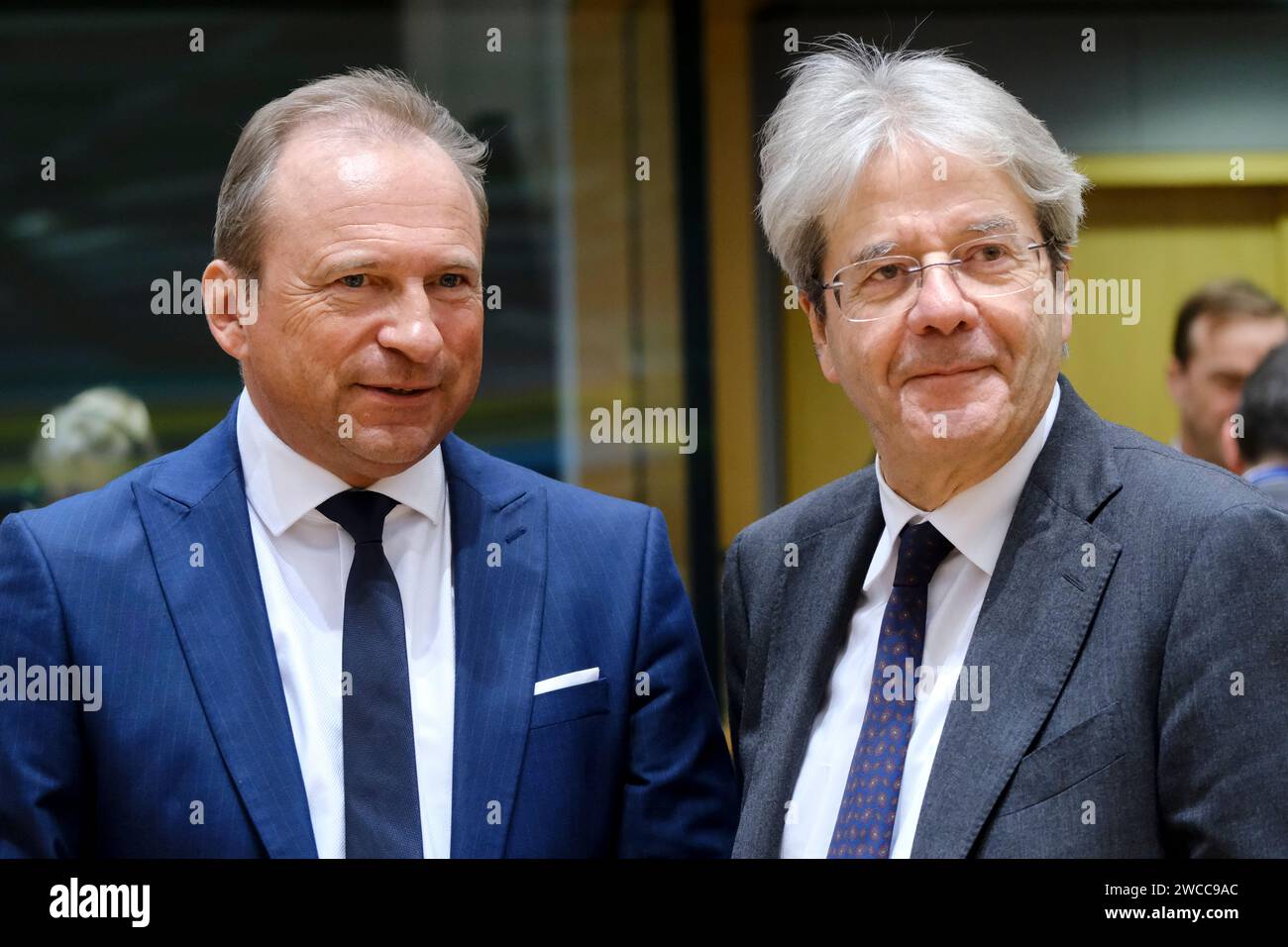 Brussels, Belgium. 15th Jan, 2024. Gilles ROTH, Minister for Finance ...