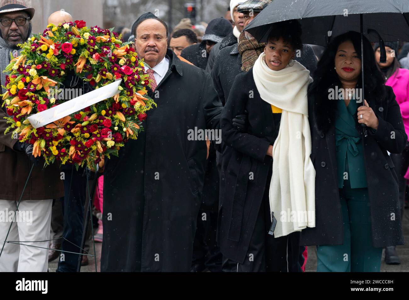 Martin Luther King Iii, From Left, His Daughter Yolanda Renee King And 