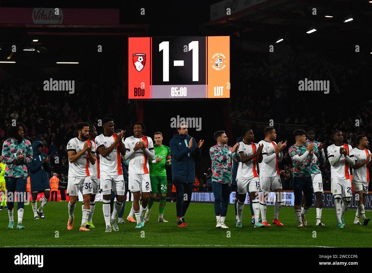 Players From Both Teams Applauded Fans As Tom Lockyer Of Luton Town Is ...