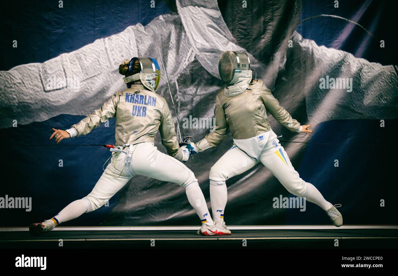 Sabre fencing hi-res stock photography and images - Alamy, image size:1300x902