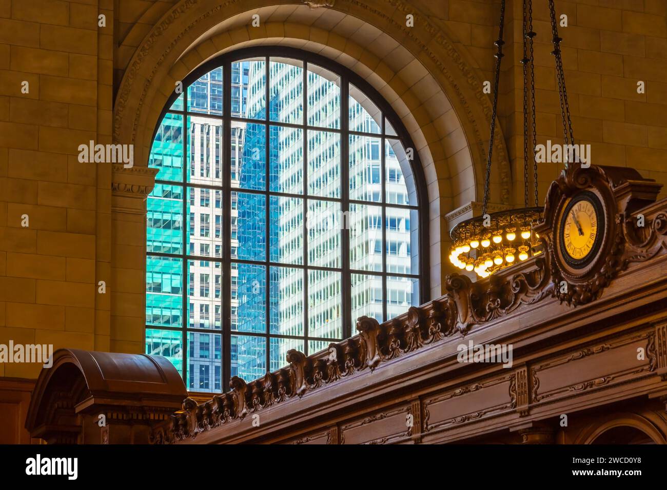 NEW YORK, USA-MARCH 7,2020:View of the interior of Public Library.With ...