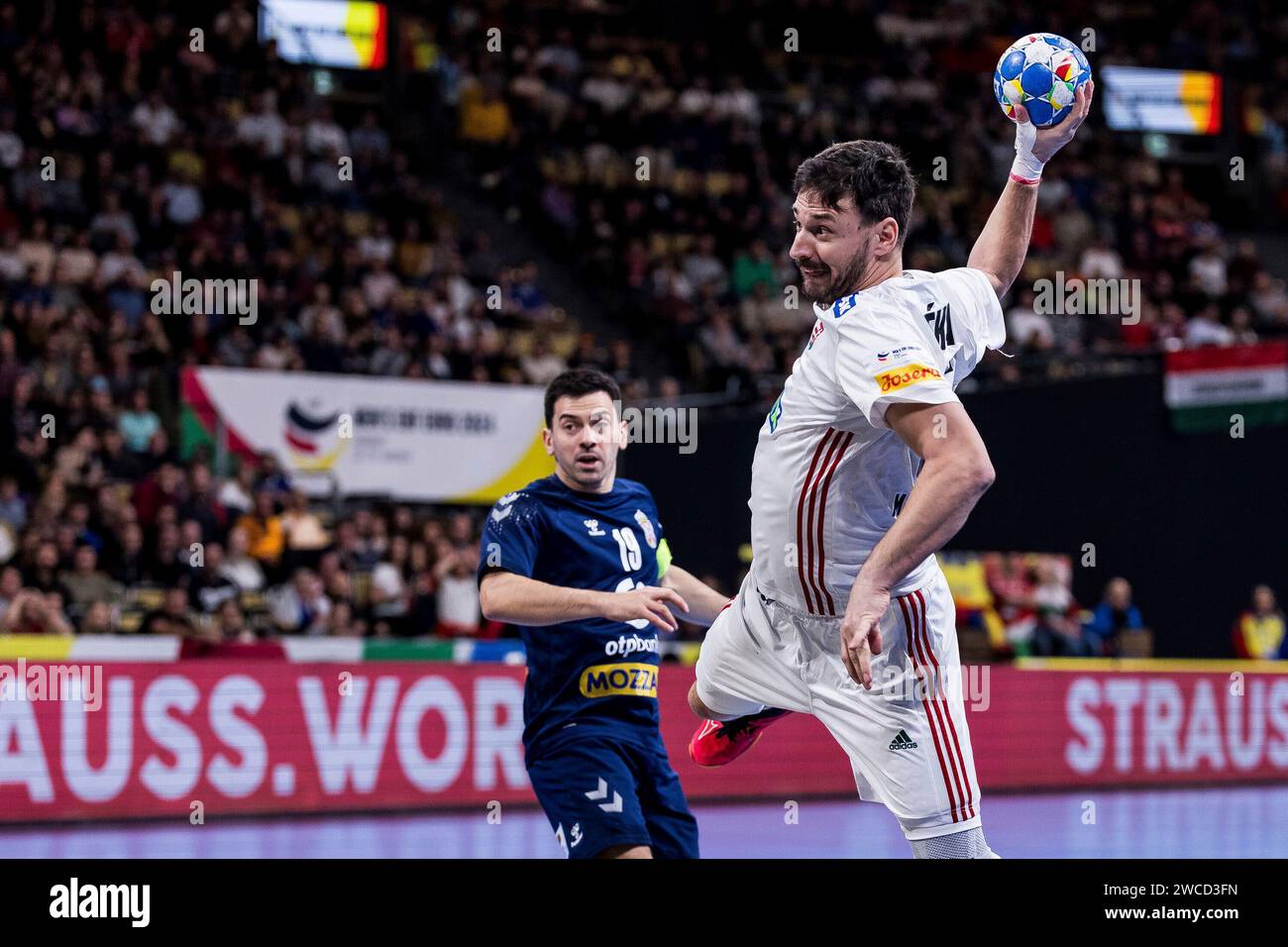Mate Lekai Ungarn 66 Im Wurf MEN S EHF EURO 2024 Serbien Ungarn 