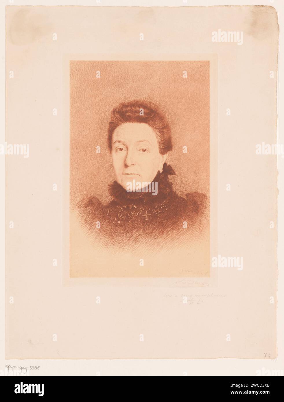 Portrait of the wife of VictorCharles Mahillon, Auguste Danse, 1897