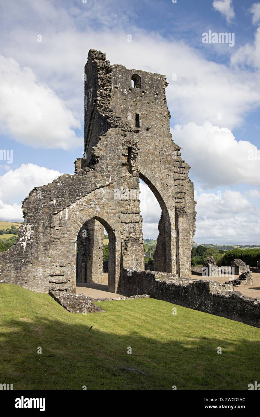 Talley Abbey ruin, Llandovery, Wales, UK Stock Photo