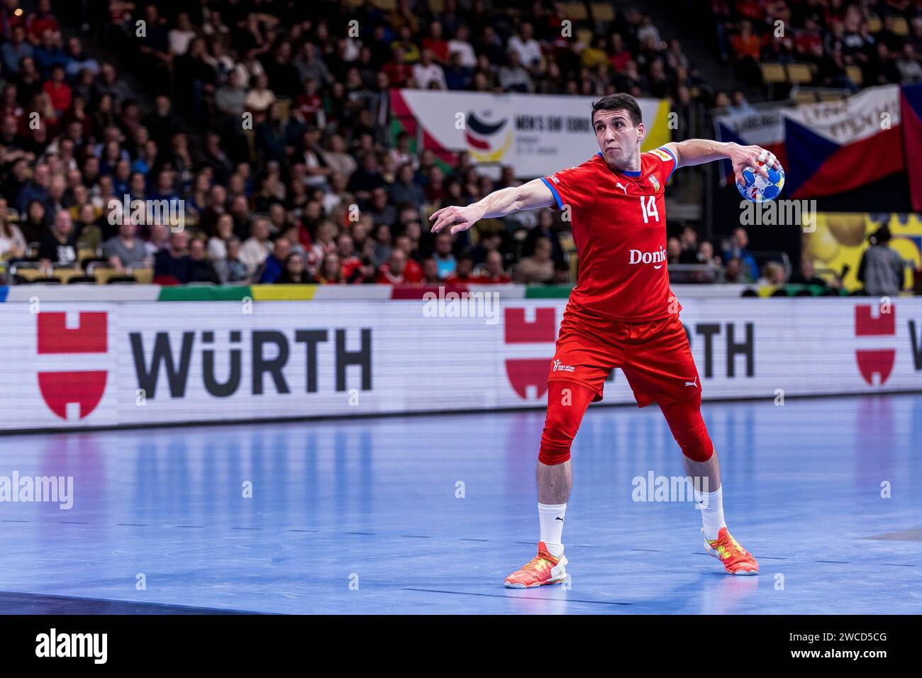 jakub-sterba-tschechien-14-im-wurf-men-s-ehf-euro-2024-tschechien