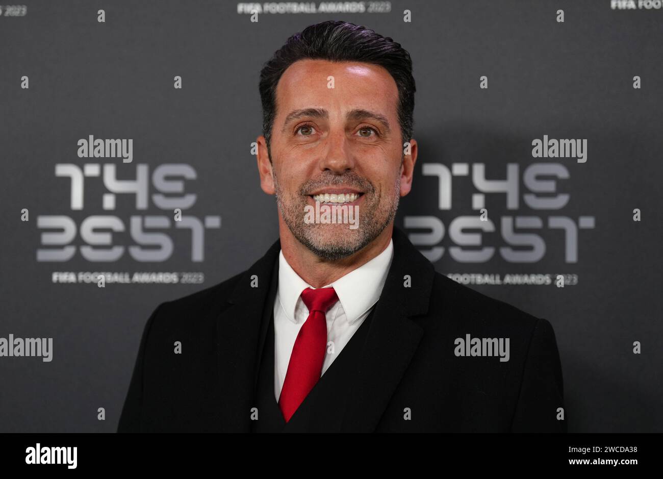 Edu arriving for The Best FIFA Football Awards at the Eventim Apollo