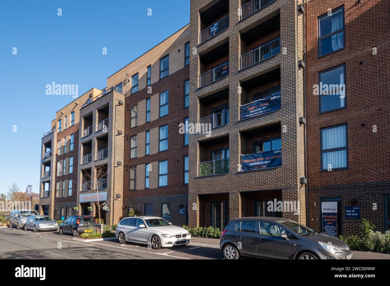 Sky Plaza new block of flats or apartments built by developer Bellway Homes in Farnborough