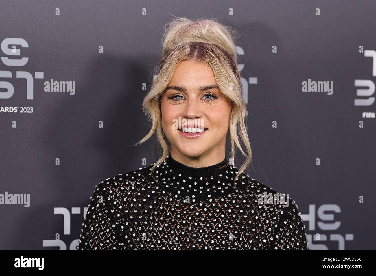 Alessia Russo arrives on the Green Carpet ahead of The Best FIFA