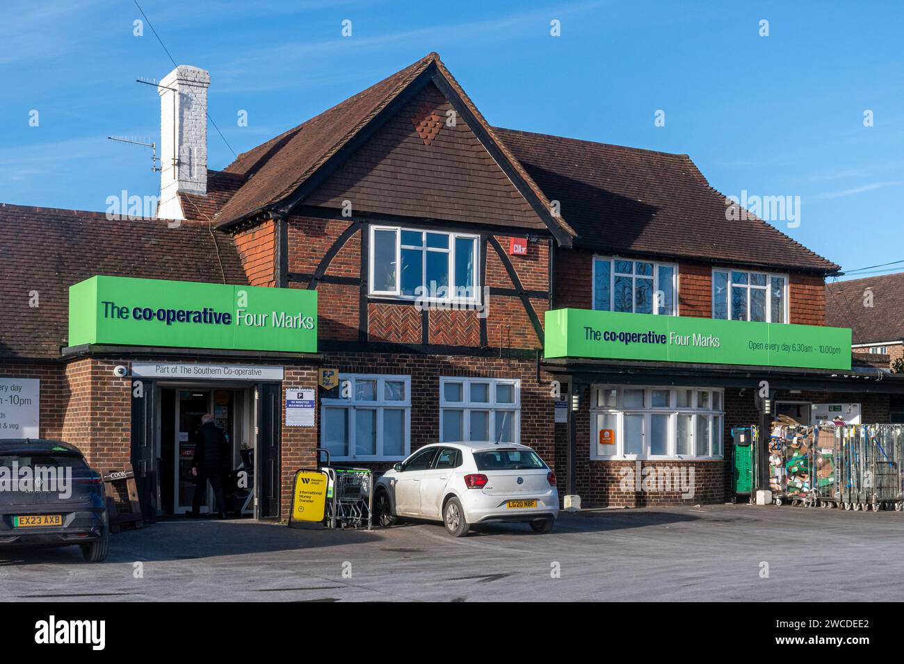 The Cooperative or Coop supermarket in Four Marks village, Hampshire