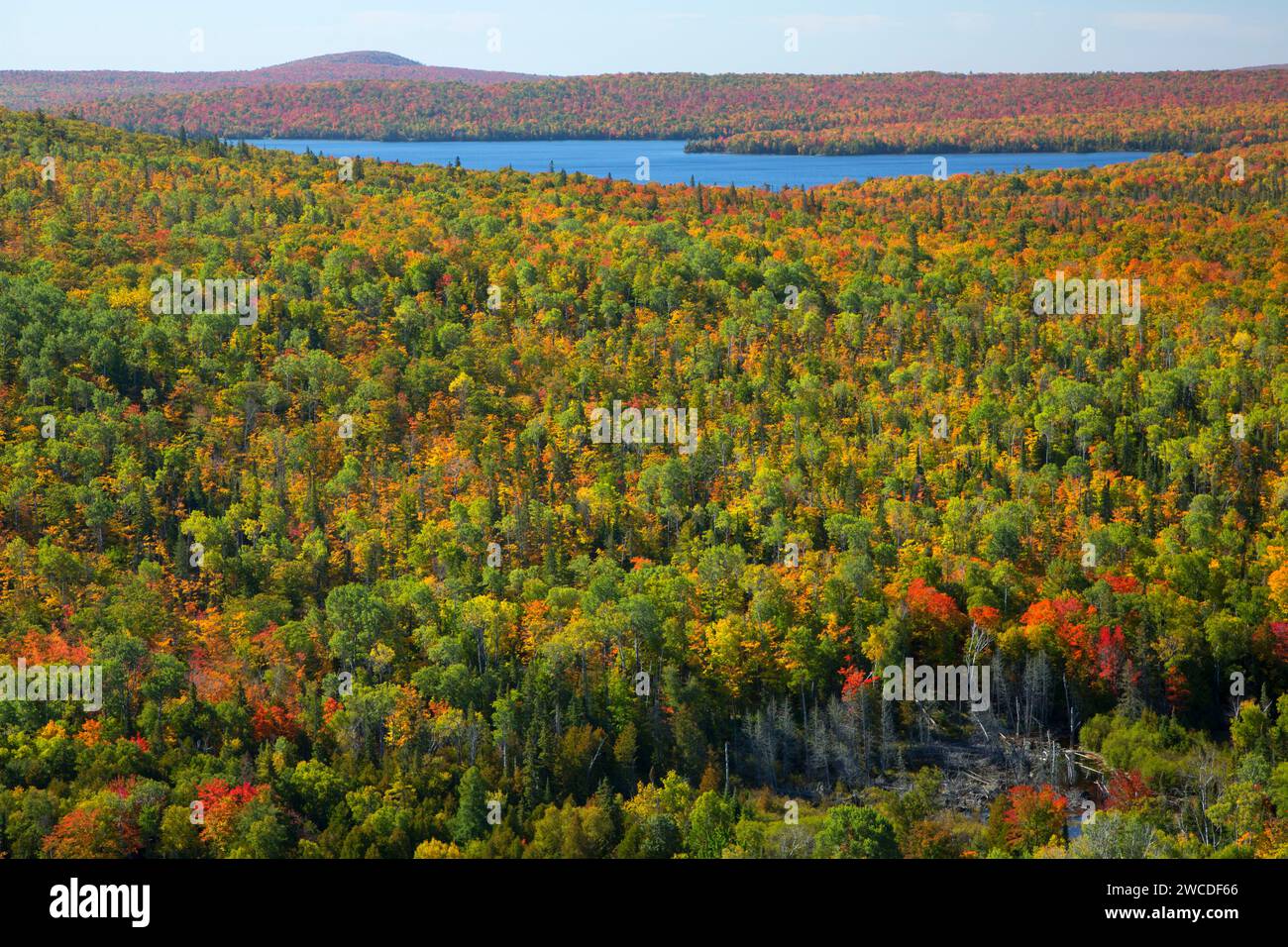Lake Medora from West Bluff Scenic View, Brockway Mountain Drive