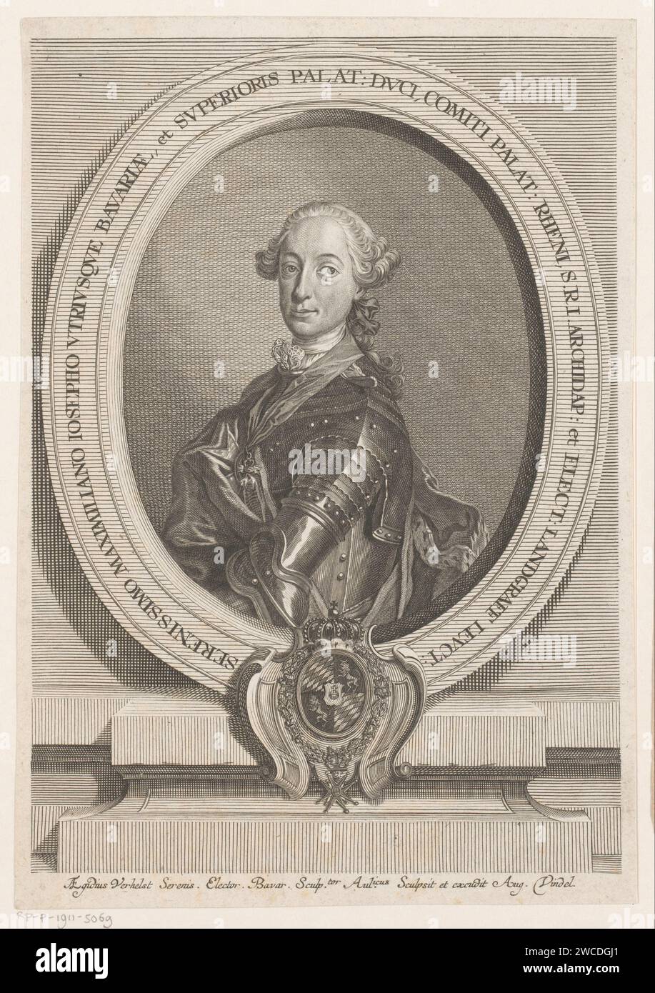 Portrait of Maximilian III Joseph, Elector of Bavaria, Aegid Verhelst ...
