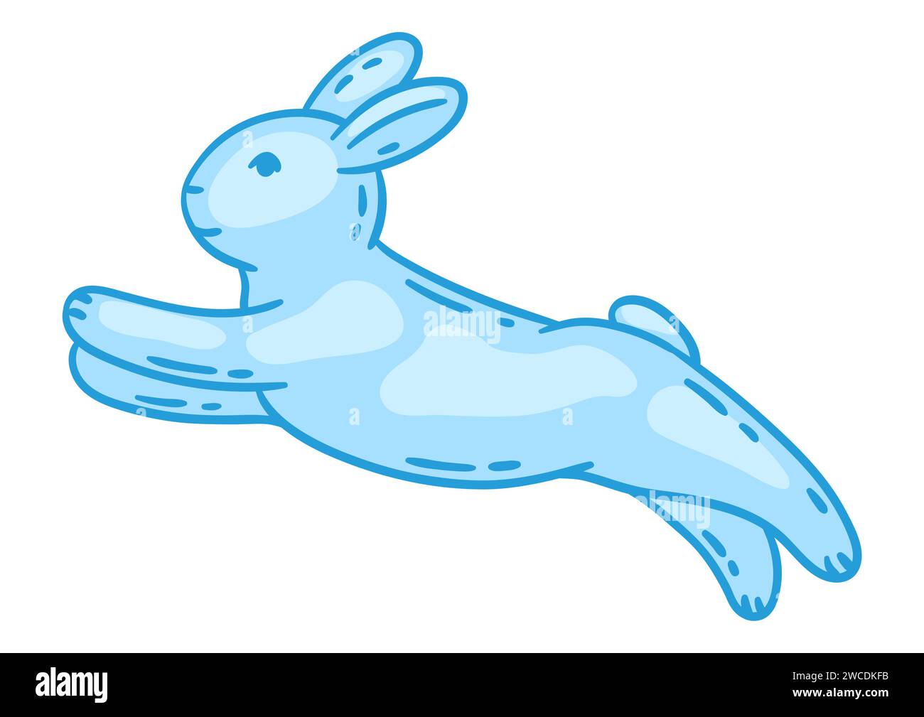 Illustration of cute Easter bunny Stock Vector Image & Art - Alamy