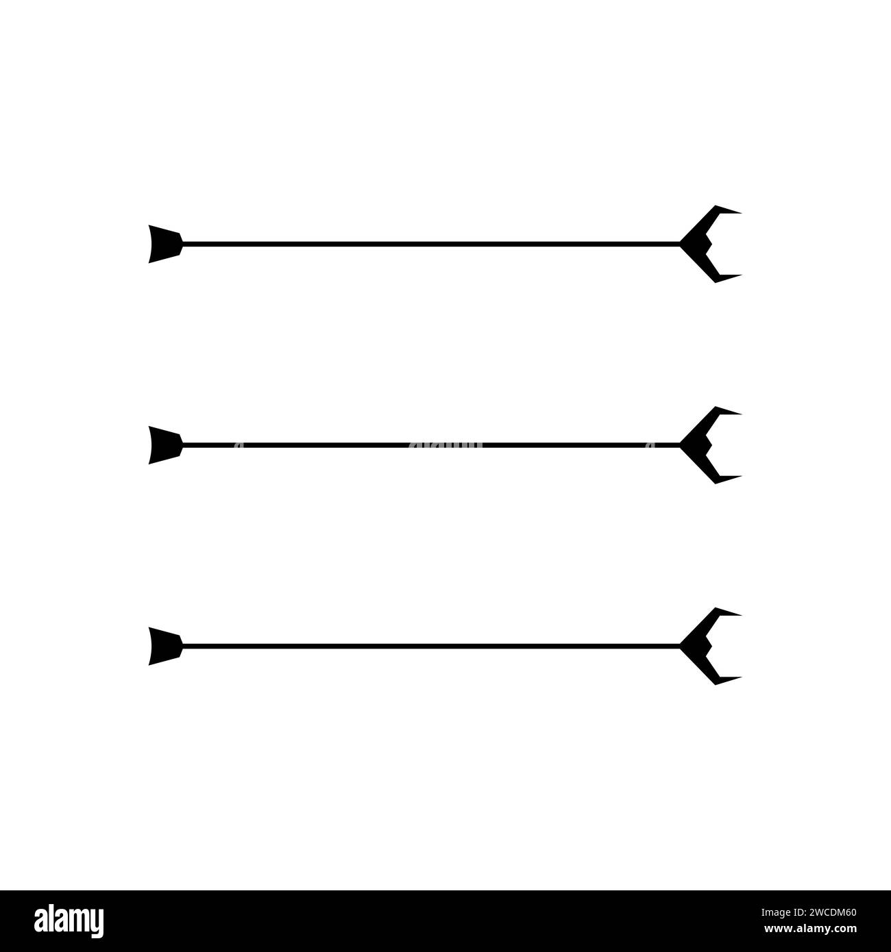 illustration of archery, arrow and bow Stock Vector