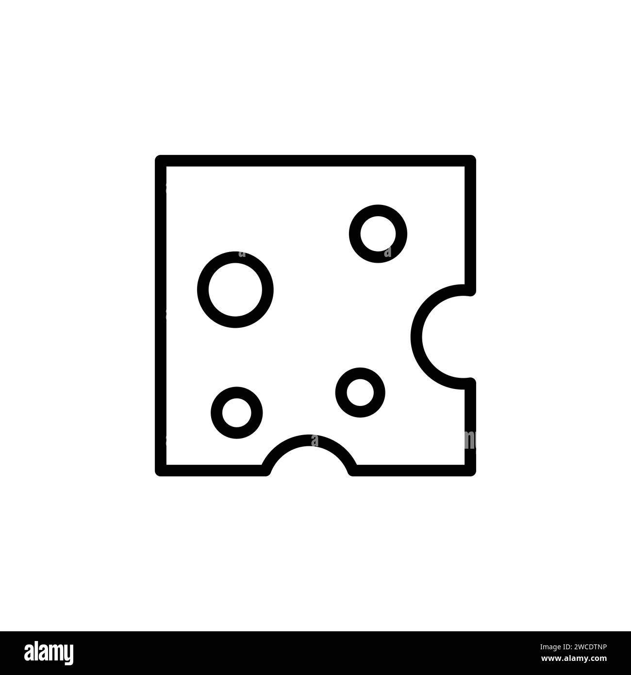White cheese holes symbol icon hi-res stock photography and images - Alamy