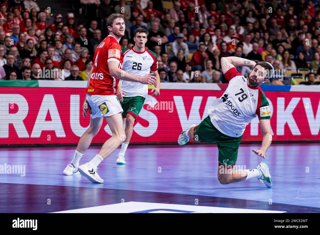 Martim Costa (Portugal, 79) im Wurf MEN?S EHF EURO 2024 D?nemark