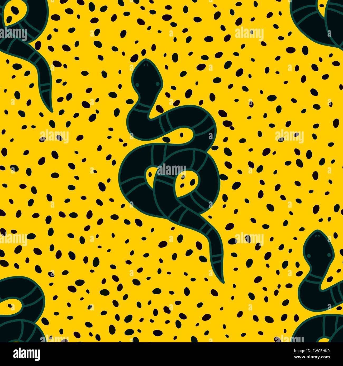 Cartoon animals seamless snakes pattern for wrapping paper and fabrics ...