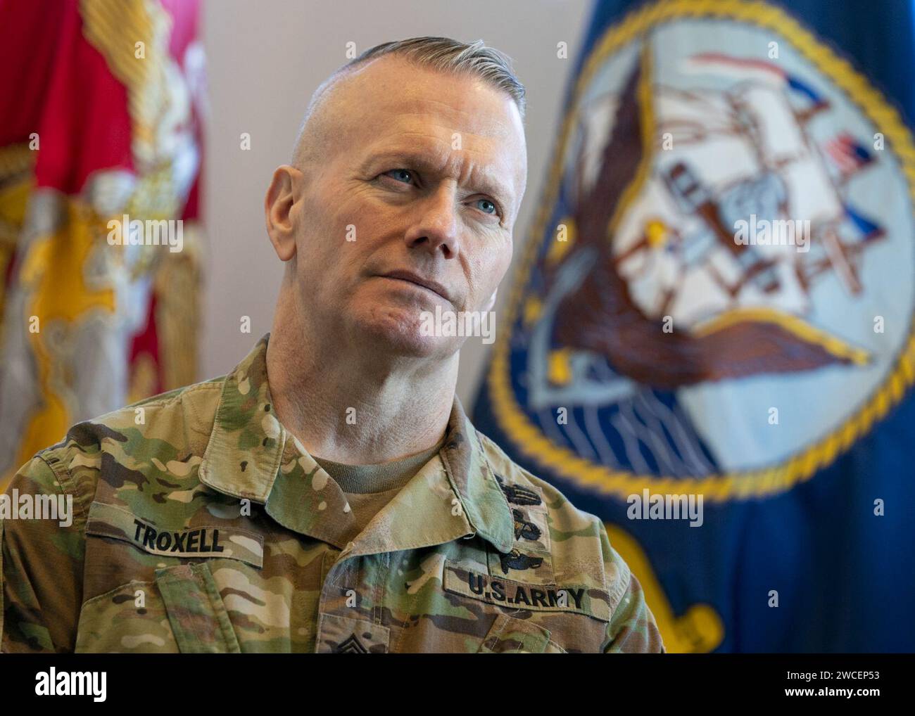 Army Command Sgt. Maj. John W. Troxell, senior enlisted advisor to the ...