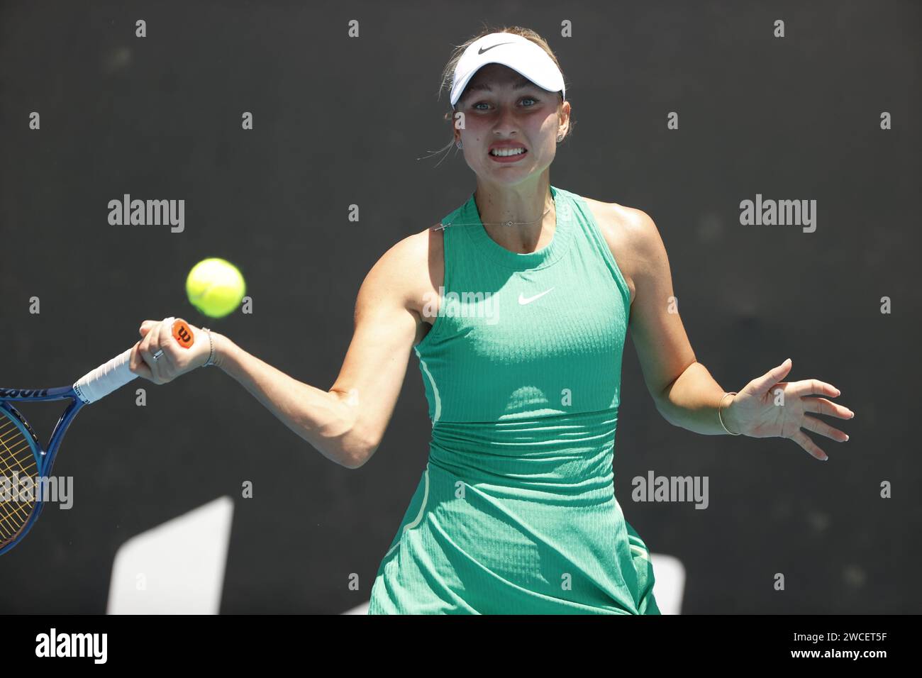 15th January 2024 Melbourne, Victoria, Australia. Australia Open Tennis tournament, day 2