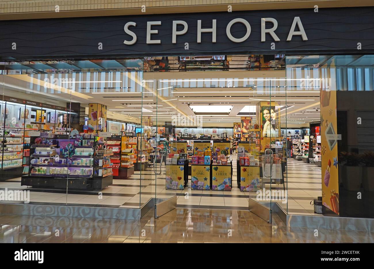 Sephora store inside North Park Center shopping mall November 2023