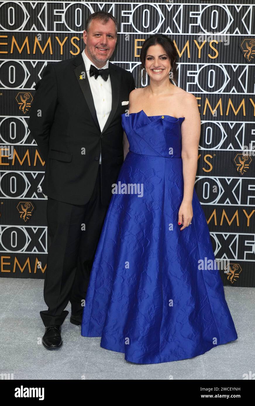 Claude BrodesserAkner, left, and Taffy BrodesserAkner poses for a Red