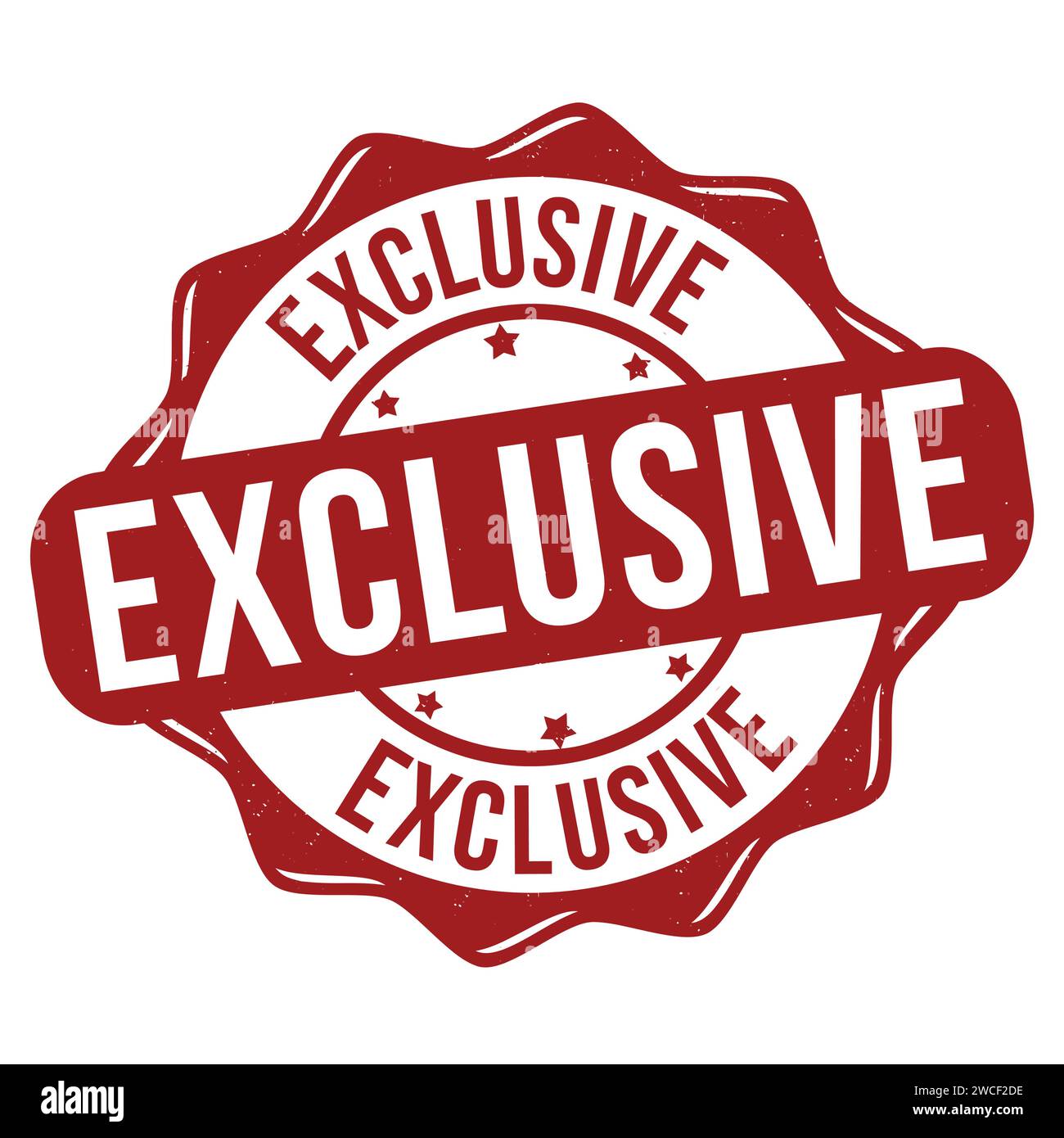 Exclusive grunge rubber stamp on white background, vector illustration ...