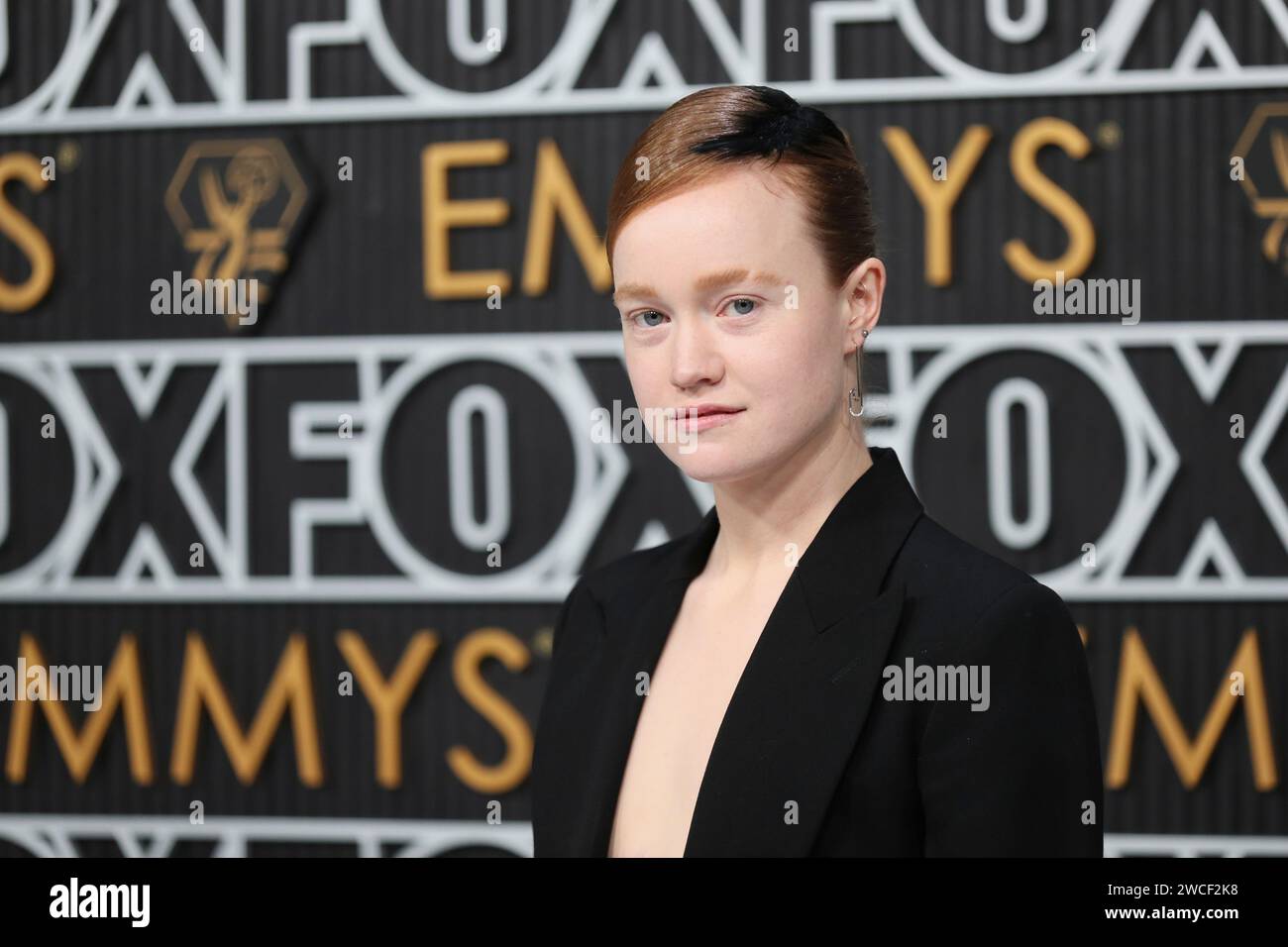 Liv Hewson poses for a Red Carpet portrait at the 75th Emmy Awards on ...