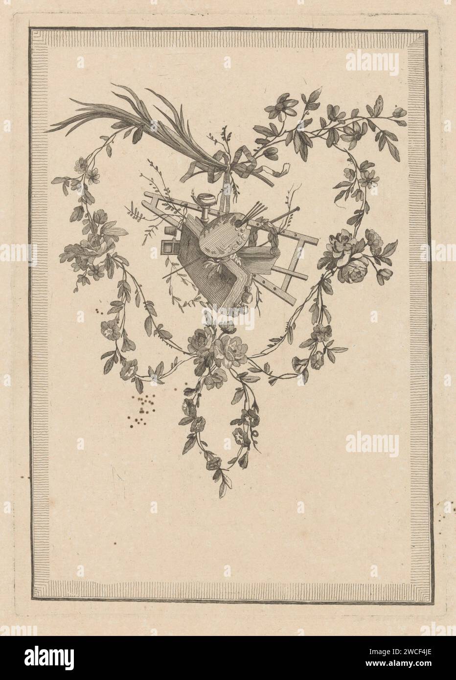 Painting, Anonymous, After Pierre Ranson, 1760 - 1784 print A trophy ...