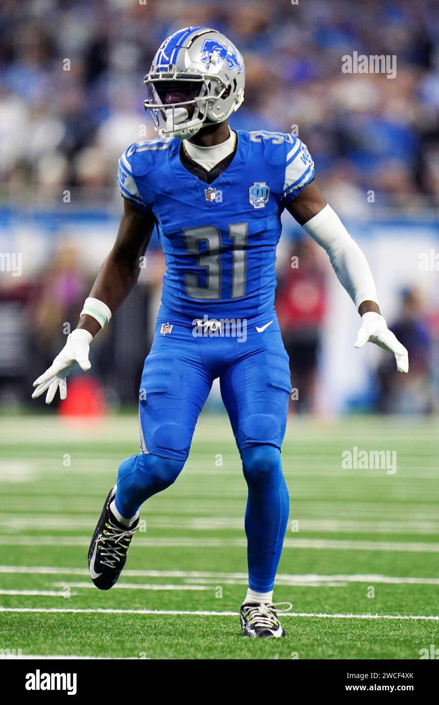 Detroit Lions safety Kerby Joseph (31) during an NFL wildcard football