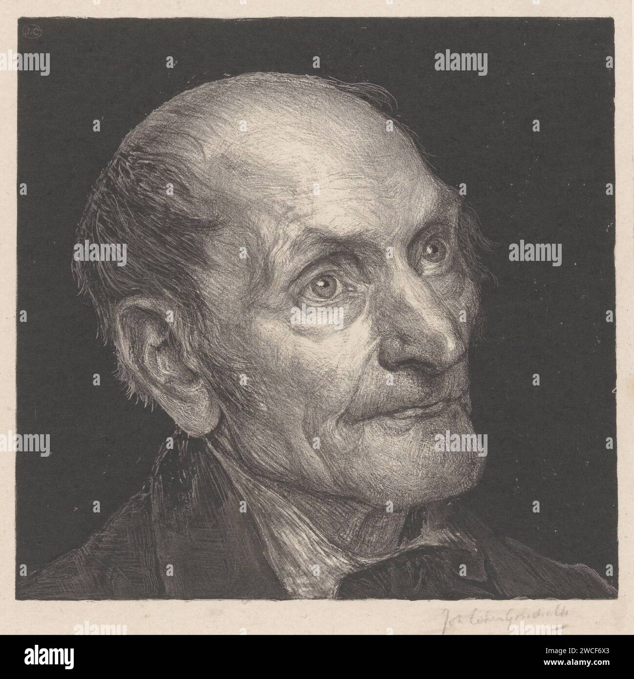 Portrait of an unknown man, Johan Henri Gustaaf Cohen Gosschalk, 1883