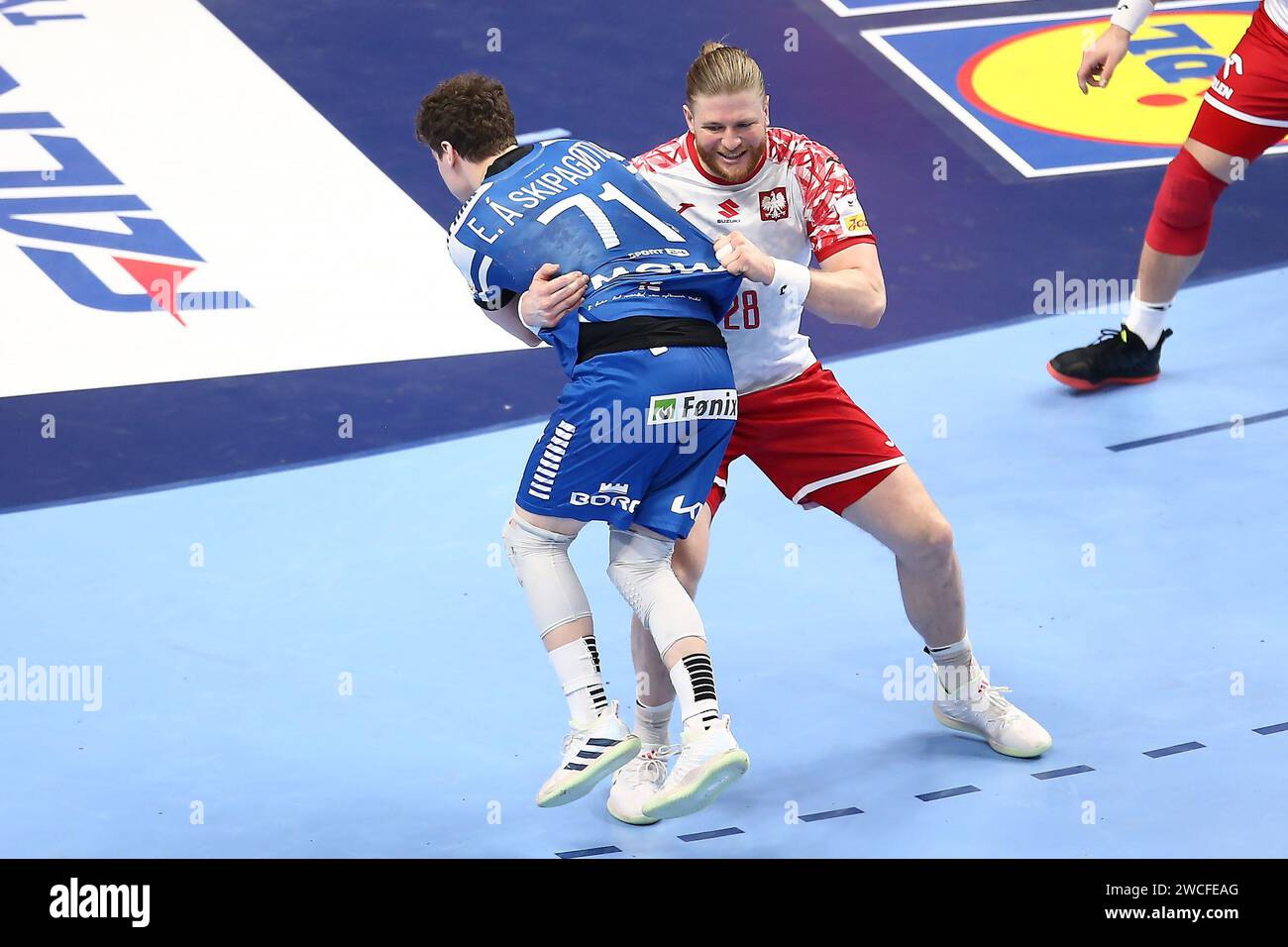  Foto zu Berlin, Allemagne. 16th Jan, 2024. Elias Ellefsen a Skipagotu of Faroe 