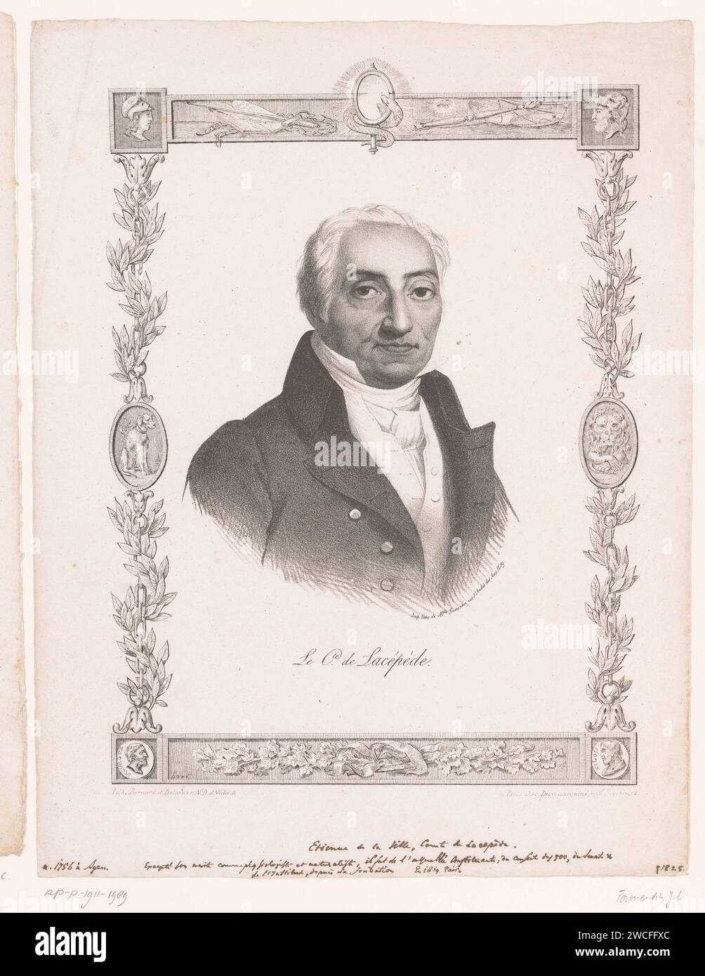 Portret van Bernard Germain de Lacépède, Anonymous, Mademoiselle