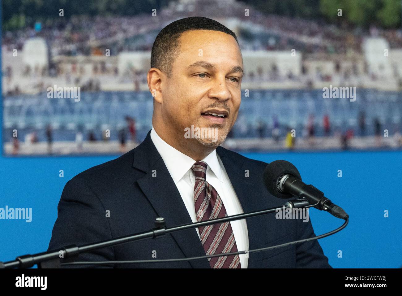 US Attorney for Eastern District of New York Breon Peace speaks during MLK Day public policy