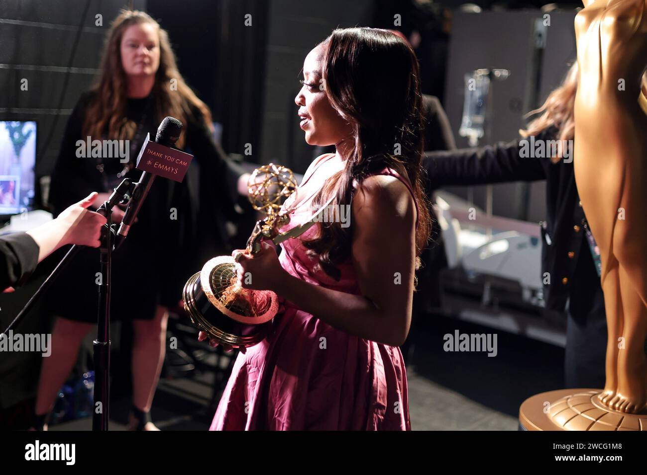 Quinta Brunson winner of the Emmy Award for outstanding lead actress in
