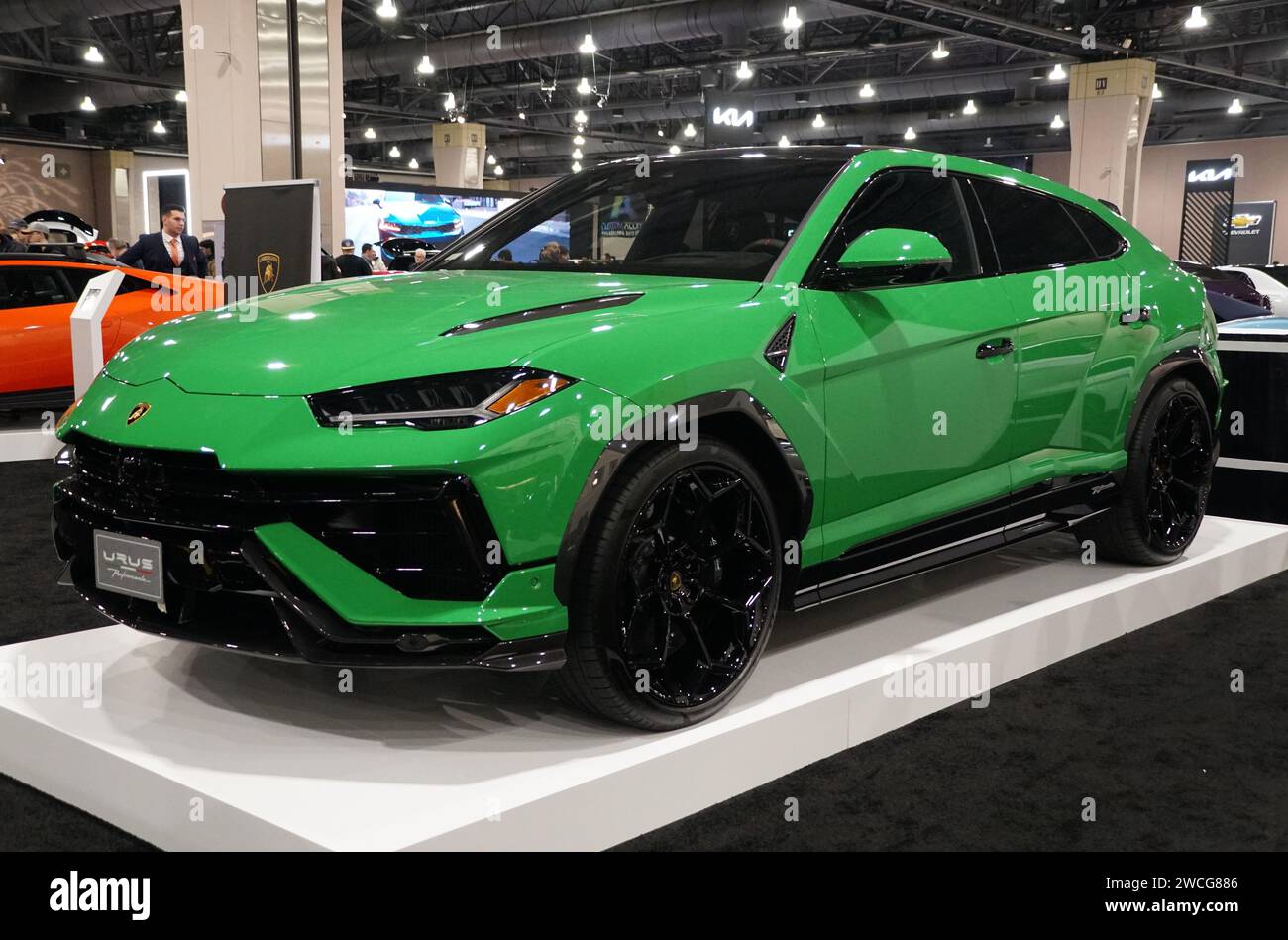 Philadelphia, Pennsylvania, U.S January 14, 2024 A lime green color