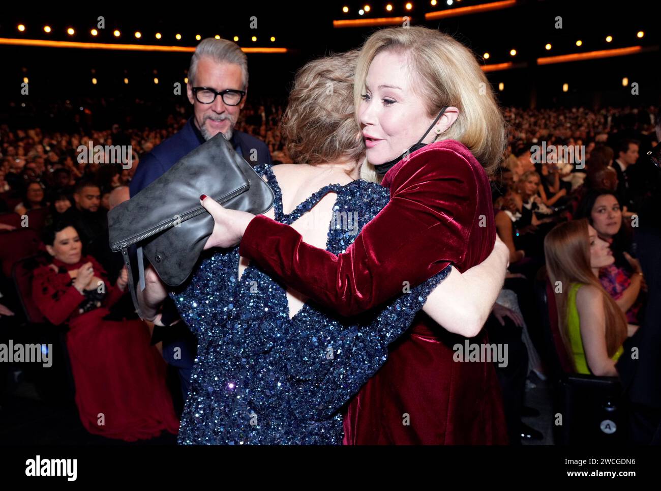 Alan Ruck, from left, Mireille Enos, and Christina Applegate at the ...