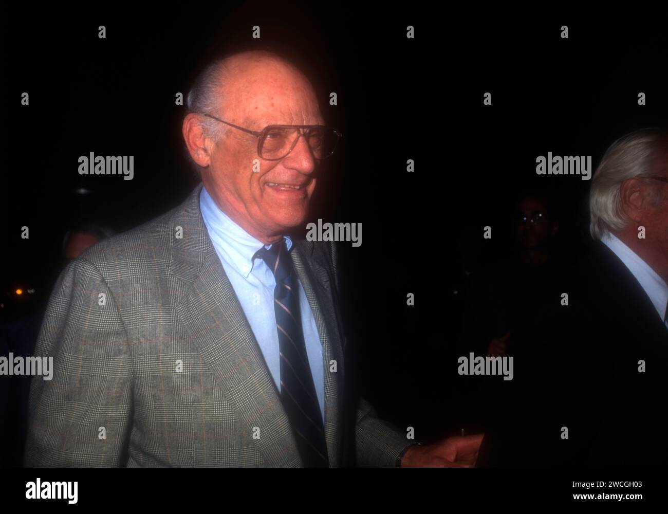 Beverly Hills, California, USA 20th November 1996 Writer Arthur Miller attends ÒThe CrucibleÓ Premiere at Samuel Goldwyn Theatre on November 20, 1996 in Beverly Hills, California, USA. Photo by Barry King/Alamy Stock Photo Stock Photo