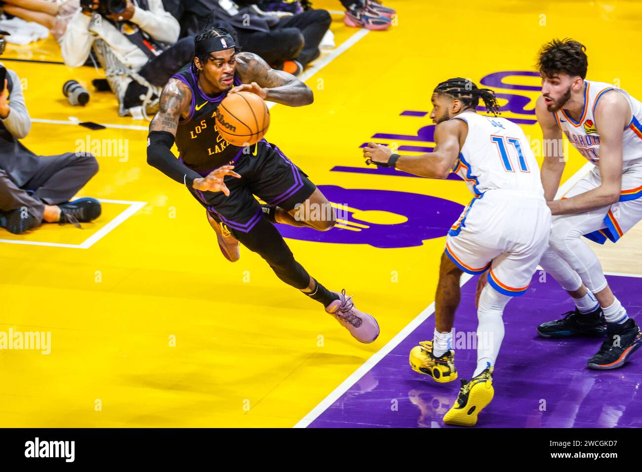 Los Angeles, California, USA. 15th Jan, 2024. Los Angeles Lakers