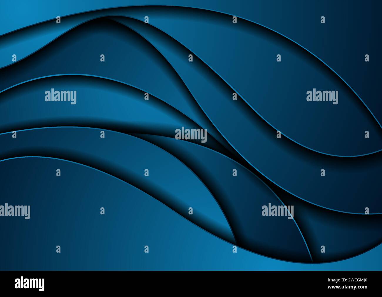 Dark blue waves abstract corporate elegant background. Vector graphic ...
