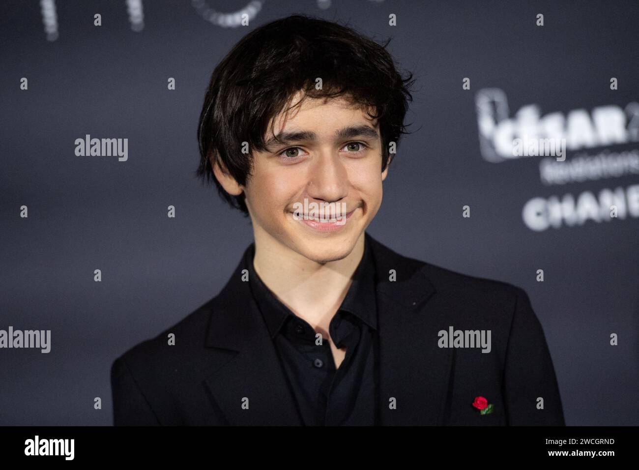 Paris, France. 15th Jan, 2024. Milo Machado-Graner attending the Cesar ...