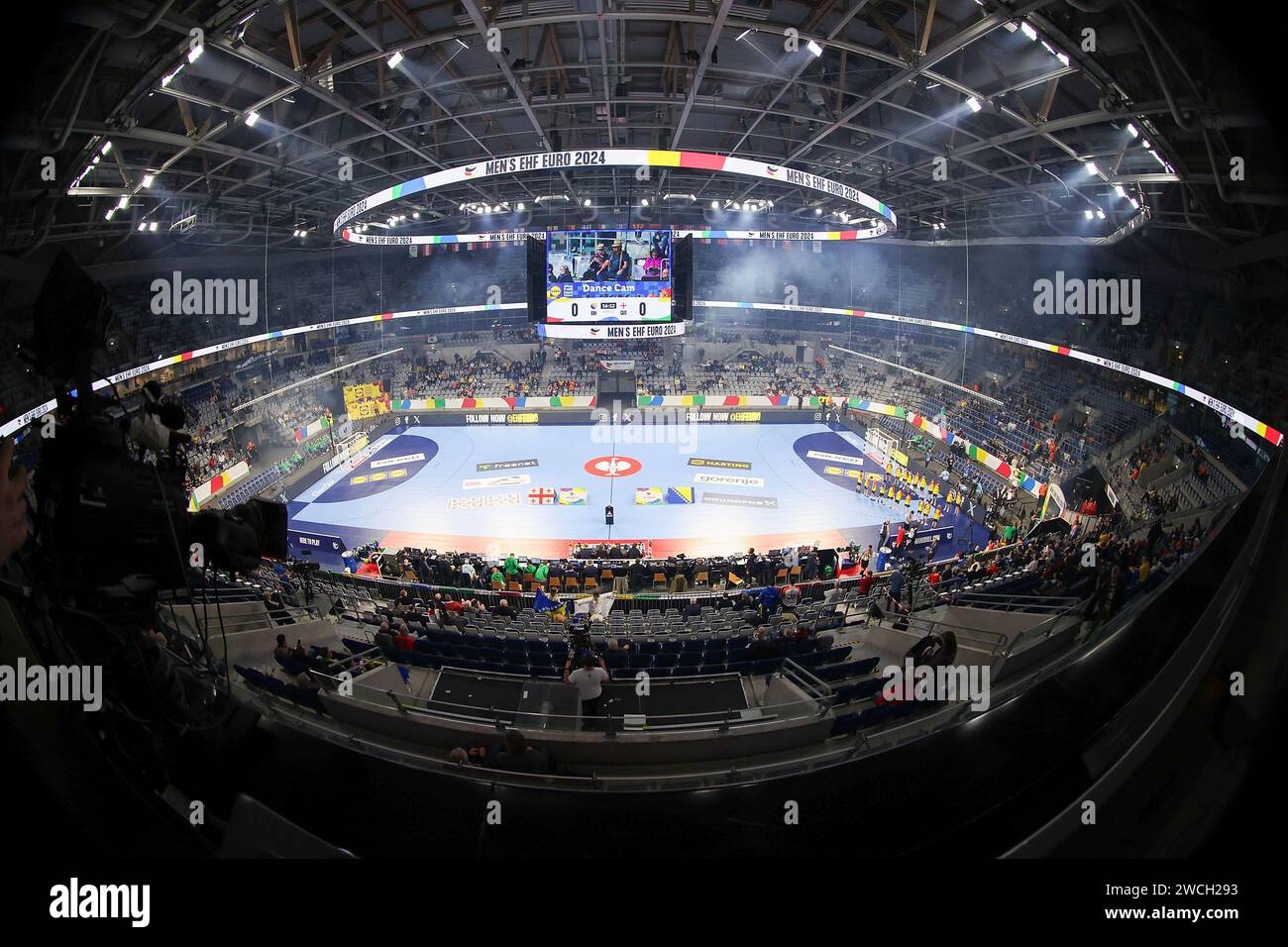 Mannheim Deutschland 15th Jan 2024 2024 01 15 SAP Arena Mannheim   Mannheim Deutschland 15th Jan 2024 20240115 Sap Arena Mannheim Monday 15 January 2024 Germany Ehf Euro 2024 Preliminary Round Group E Bosnia And Herzegovina Georgia Vl Symbolfoto Symbolbild Innenaufnahme Sap Arena Mannheim Credit Dpaalamy Live News 2WCH293 