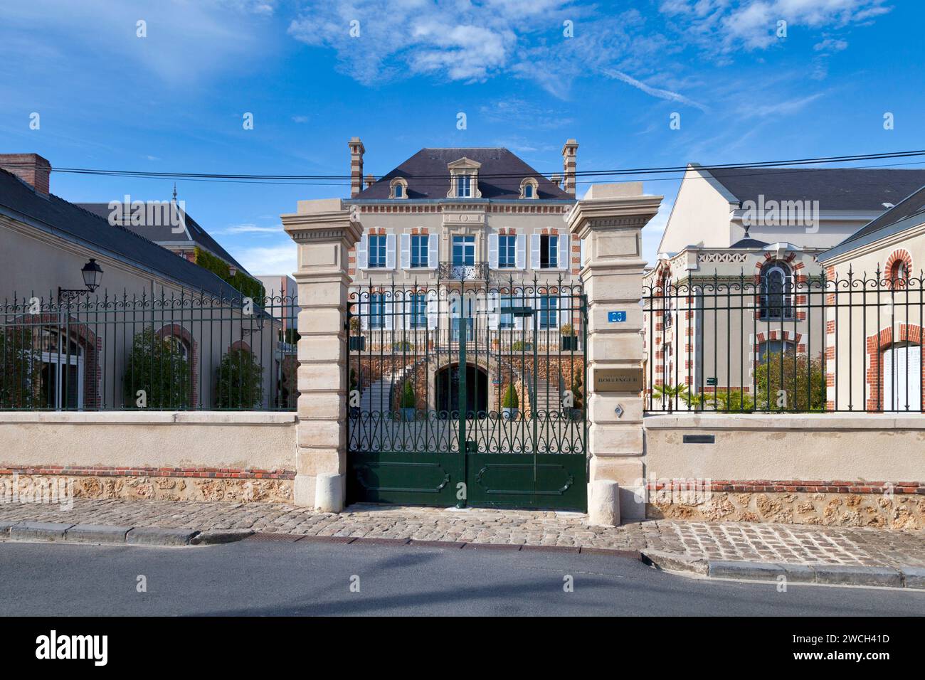 Aÿ, France - July 23 2020: The Champagne house Bollinger was founded in 1829. Its a family business that remained independent to this days. Stock Photo
